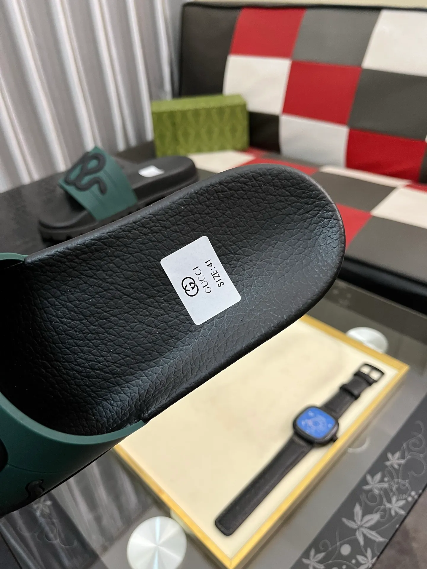 Men's men's shoes💰260⌚️⌚️ＧＵＣＣＩ.Gucci.Official website 1:1 popular slippers hot sale! Original original material 🩴 SIZE: 38-46 (45.46 non-refundable)